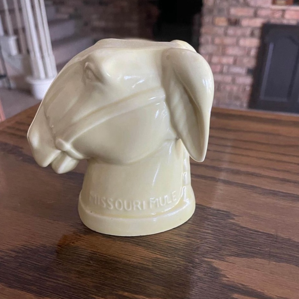Vintage McCoy Missouri Mule Ceramic Mug - Barware